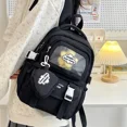 thumbnail image 5 of Mochilas informales de gran capacidad con compartimento interior y tapa blanda, gran oferta, para mujer, mochilas de nailon con cremallera, 5 of 5