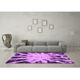 thumbnail image 3 of Ahgly Company Indoor Rectangle Abstract Pink Modern Area Rugs, 8' x 12', 3 of 4