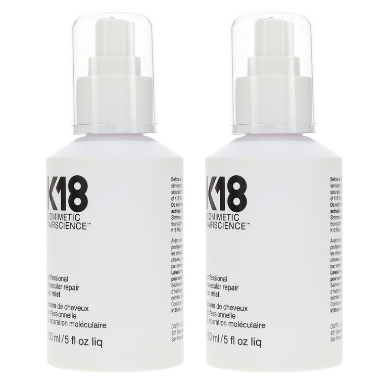 K18 Professional Molecular Repair Mist 5 oz 2 Pack - Walmart.com