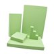 thumbnail image 2 of Juego de 5 piezas de accesorios de fotografía con formas geométricas de espuma rígida para publicidad de alimentos. Verde, 2 of 9