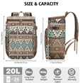 thumbnail image 3 of Aesthetic Earthy Cooler Backpack - 20L Insulated Leakproof Bag, Bohemian Design for Beach, 3 of 6