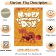 thumbnail image 2 of Seasonal Garden Flags 12.5x18 Double Sided Linen Decor for Thanksgiving, Fall Garden Flags for Outside, Holiday Yard Outdoor Decoration - Turkey02, 2 of 6