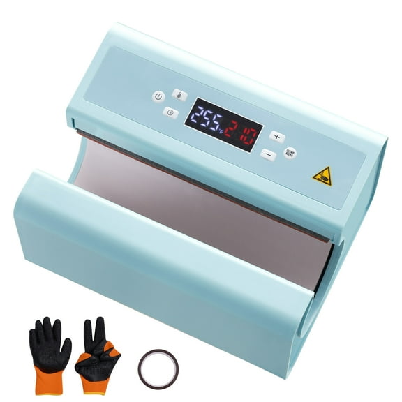 SKYSHALO Tumbler Heat Press Device, Quick and Uniform Heating for 11-30oz Sublimation Drinkware, Includes Tape and Glove, Adjustable Temperature and Timer, Ideal for Tumblers, Cups, and Mugs, Blue