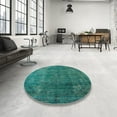 thumbnail image 4 of Ahgly Company Machine Washable Indoor Rectangle Industrial Modern Light Sea Green Area Rugs, 3' x 5', 4 of 7