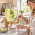 1 Pc Drink Dispenser Stand, Wooden Beverage Dispenser Stand, Thickened ...