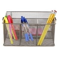 thumbnail image 5 of Mind Reader Utensil Holder, Silverware Organizer, Caddy, Metal, 7"L x 7"W x 5"H, Silver, 5 of 6