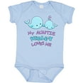 thumbnail image 3 of Inktastic My Auntie Whale-y Loves Me Boys or Girls Baby Bodysuit, 3 of 5