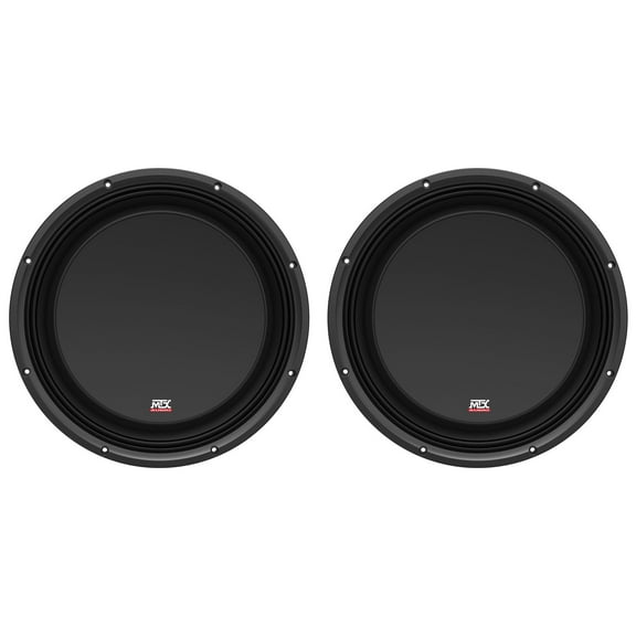 (2) MTX 3512-04S 12" 1200 Watt Shallow Car Audio Subwoofers Slim Subs SVC 4-ohm