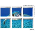 thumbnail image 2 of Bath Treads Stickers Sea Turtle Pattern Square 3D Adhesive Anti Slip Tub Tattoos Safety Decals Mat Waterproof Shower Tub Sticker Bathtub Appliques for Bath Pools Home Decor 6 Pcs 5.9" X 5.9", 2 of 2