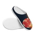 thumbnail image 3 of Rateoe Casino Poker Chips Print Women's Men's Cotton Knit Slippers Lightweight Memory Foam Indoor House Shoes with Anti-Skid Sole-37/38, 3 of 7