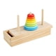 thumbnail image 2 of Torre de apilamiento de madera, juego matemático portátil, anillos apilables de arcoíris, juguetes para 8 capas, 2 of 9