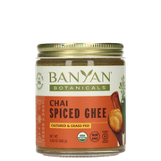 Banyan Botanicals Chai Spiced Ghee  Cultured Organic Ghee (Clarified Butter) with Cinnamon & Cardamom  Tasty Oil & Butter Alternative for Cooking & Baking  5.65 oz  Non-GMO Gluten Free Vegetarian