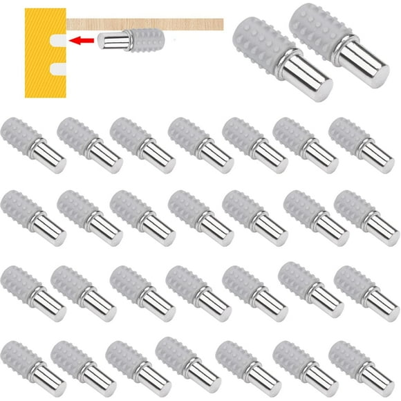shiyou-30pcs Shelf Pins Shelf Peg Cabinet Shelf Supplies Pins Shelf Bracket Furniture Book Shelves Shelf Holder Locking Pins