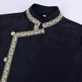thumbnail image 4 of WRFWUL Mens Medieval Robe Costume Knight Tunic Cosplay Tops Viking Pirate Renaissance Jacket with Belt, 4 of 7