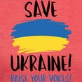 thumbnail image 3 of CafePress - Save Ukraine Raise Your Voices Womens Tri Blend T - Womens Tri-blend T-Shirt, 3 of 4