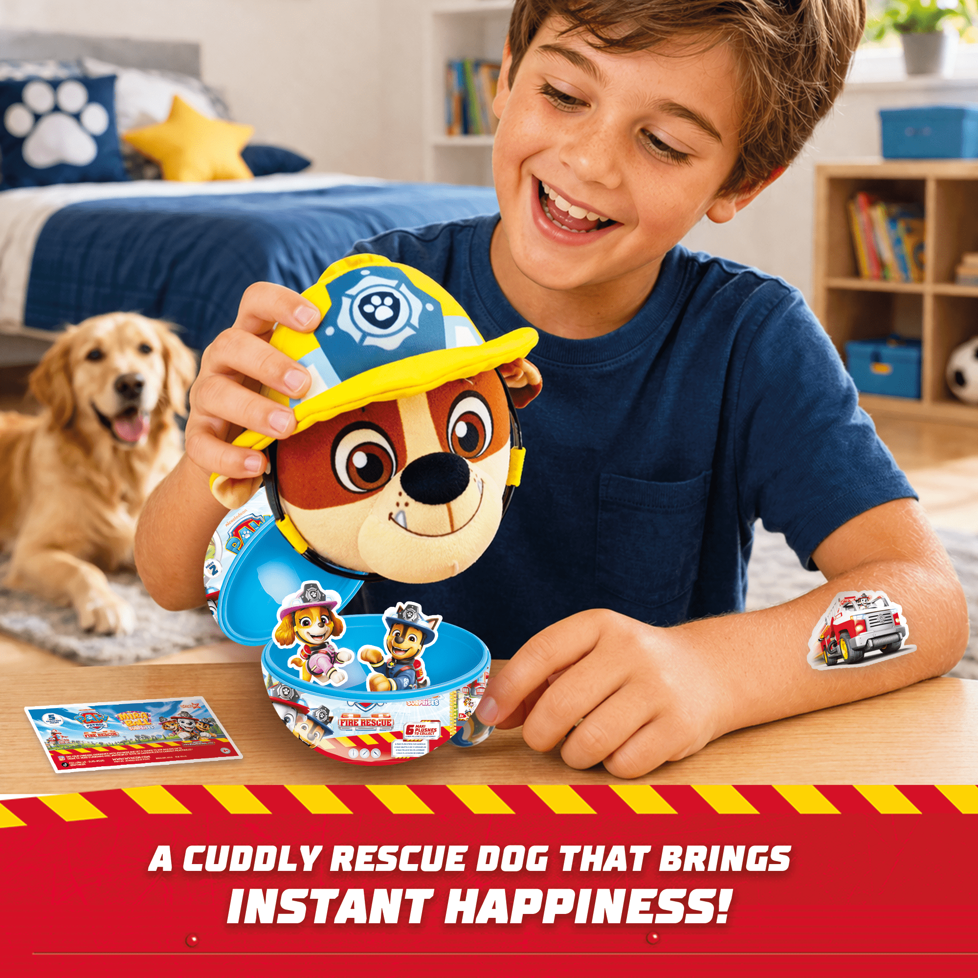 Miraball Surprises Paw Patrol - Pack of 3, Blind Capsule Toys with Expandable Memory Foam Plush & Stickers - Fun Mystery Plush Balls for Kids Collectible Toy Surprises, Party Favors, Gifting