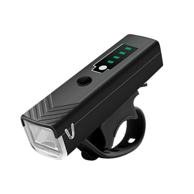Black German Standard Bike Light Rechargeable Led Headlight For Night Riding 400 Lumen Usb Cycling Flashlight With Mount For Bicycle Safety Accessories