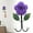 Purple2, variant on Clearance! Denhf 1Pc Vintage Flower-shaped Resin Wall Hooks, Wall Mounted Art Flower Iron Hook, Creative Decorative Wall Hooks for Hanging Keys, Towels, Hats, and Clothes, Double Hook, Purple