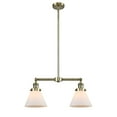 thumbnail image 3 of Innovations Lighting 209 Large Cone Large Cone 2 Light 21" Wide Linear Chandelier /, 3 of 7