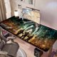 thumbnail image 5 of Pacific Rim alfombrilla de escritorio/mesa extra-grande con base antideslizante de cuero y diseño temático; versátil para escritorios de ordenador, mesas de comedor, etc.40*80cm, 5 of 6