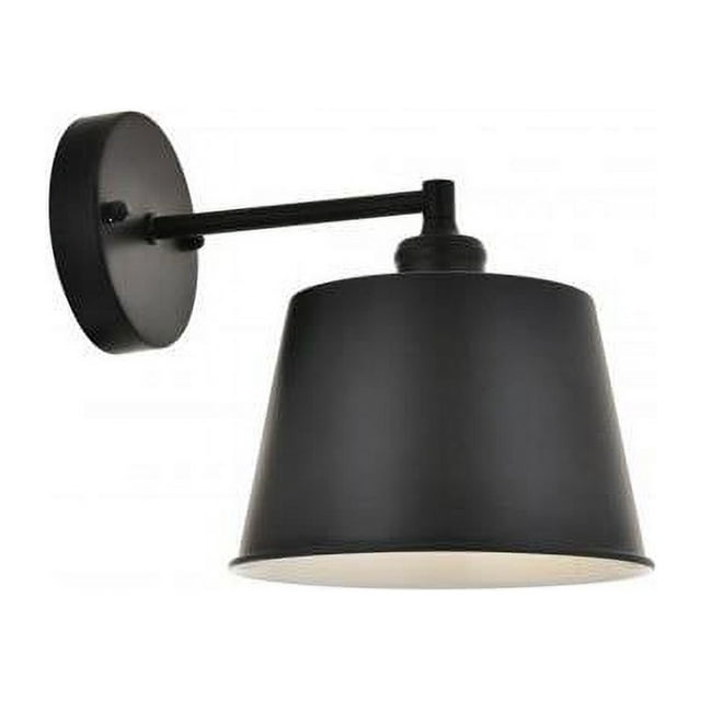 Living District Nota Midcentury Modern Black 1 Light E26 Wall Sconce