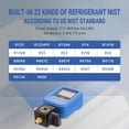 thumbnail image 3 of WISSCOOL Digital Gauges HVAC, R12,R22,R134A,R410,R502,R1234y Vacuum Pressure Manifold Gauge Set with LCD Sight Glass 22 Refrigerants Leak Detection Single Test Gauge, 3 of 7