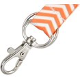 thumbnail image 2 of Cute Chevron Lanyard with Lobster Claw Clasp and Key Chain Ring - Keychain Neck Strap for Badge Holder, Keys and I’d Cards by Specialist ID (Orange), 2 of 2