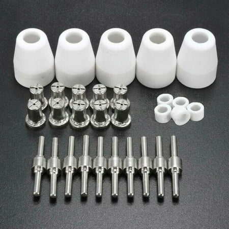 

GLFILL 30Pcs Plasma Cutter Consumable Torch Nickel-Plated Kit For Lg-40 Pt-31 Cut-50