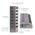 thumbnail image 3 of Hub USB StarTech.com USB-C autoalimentado de 7 puertos con interruptores de encendido/apagado, 3 of 4