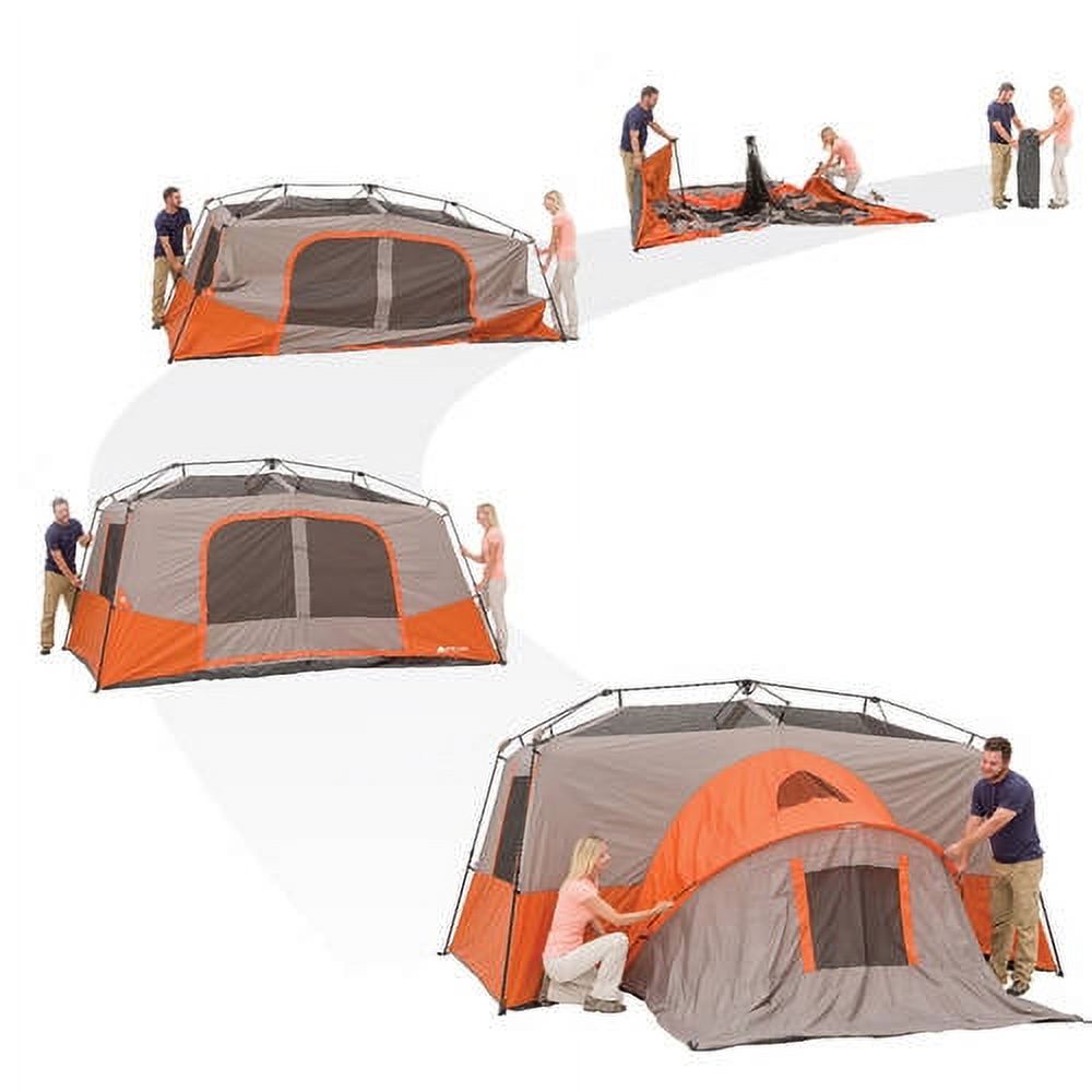 Carpa Instantánea Ozark Trail para 11 Personas con Habitación Privada, Carpa Familiar de 3 Habitaciones con Toldo 7