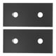 thumbnail image 4 of Whataatahia 2 piezas Placa de unión de 2 orificios Resistencia a la compresión Rectángulo Placa de unión de aleación de aluminio plana Negro 4040, 4 of 8