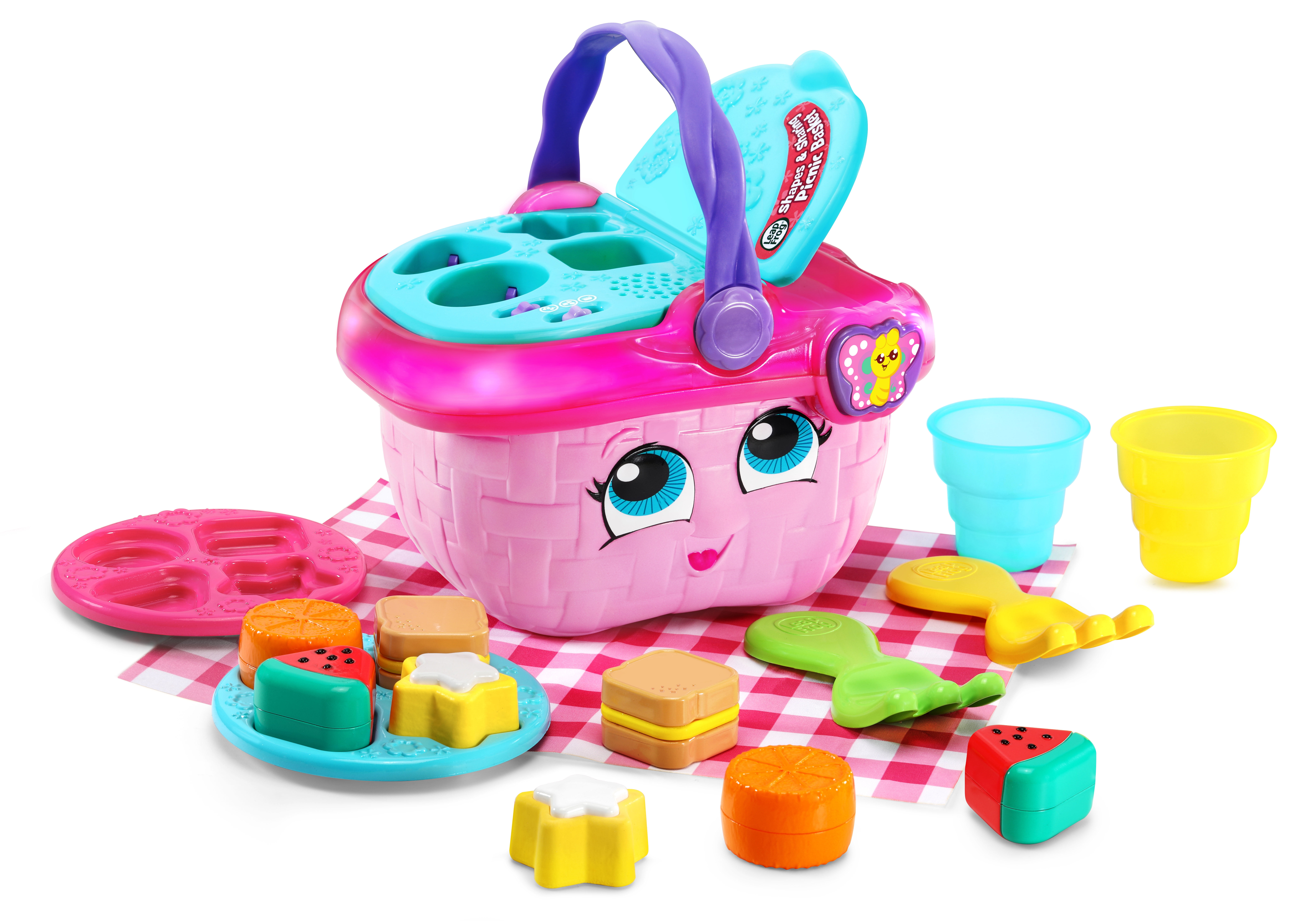 LeapFrog Shapes and Sharing Picnic Basket, Role Play Toy for Infants