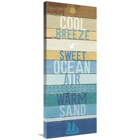 Global Gallery's 'Beachscape Inspiration II' By Michael Mullan Stretched Canvas Wall Art