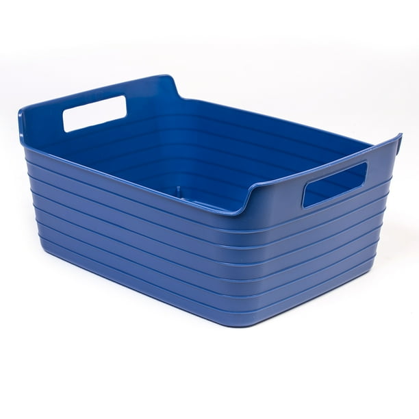 Your Zone Flexible Large Bin, Navy