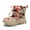 Beige, variant on Boys Girls Snow Boots Winter Waterproof Slip Resistant Cold Weather Shoes
