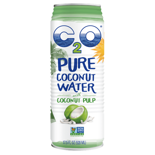 C2O GlutenFree Coconut Water with Pulp, 17.5 Fl. Oz., 12 Count