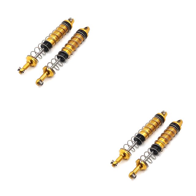 Juego de amortiguadores traseros Vogacara 2 uds Control remoto 1:12 piezas de repuesto para Wltoys 12428 12423 12429 Oro 2piezas