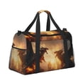 thumbnail image 2 of Honeii Castle Cool Fire Dragon Print Gym Bag,Carry on Weekender Overnight Bag, Travel Duffel Bags, Personal Item Travel Bag,Tote Bag,Workout Dance Bag, 2 of 7