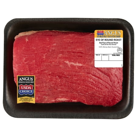 Eye of Round Roast, Choice Angus Beef, 1 per Tray, Fresh, 2.25 - 2.97 lb