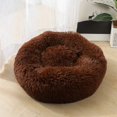 thumbnail image 1 of Dog Bed Donut Soft Plush Round Pet Bed For Deep Sleep Of Dogs Cats, 1 of 4