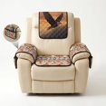 thumbnail image 2 of TSOVTHRID Eagle Aztec Tribal Geometric Print Non-Slip Recliner Cover, 4 Pcs Stain Resistant Recliner Slipcover Furniture Protector, 1 Seat Recliner Chair Slipcovers for Living Room, 2 of 7