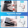 thumbnail image 5 of 1 Pcs Acrylic Computer Keyboard Stand, Computer Tilted Keyboard Holder, Clear Acrylic Premium Stand, Universal Elevated Stand for Easy Ergonomic Typing, Gaming and Working, 5 of 9