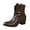 Brown, variant on Women Pointed Toe Ankle Boots Slip On Mid Heel Short Boots Comfortable Versatile Fashion Footwear for Daily Casual Wear Brown