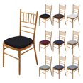 thumbnail image 3 of CAROOTU Chair Cushion Cover Diagonal Plaid Cushion Cover Elastic Washable Dustproof, 3 of 5