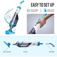 thumbnail image 3 of SUNTEK Cordless Pool Vacuum with Running Time up to 60 Minutes for In-ground Pools& Spas, Telescopic Pole, 3 of 6