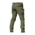 thumbnail image 4 of Men s Multi Pocket Cargo Pants Stretch Fabric Casual Straight Leg Work Pants Durable Comfortable Flexible Wear Resistant Trousers for Daily Work Outdoor Activities, 4 of 4