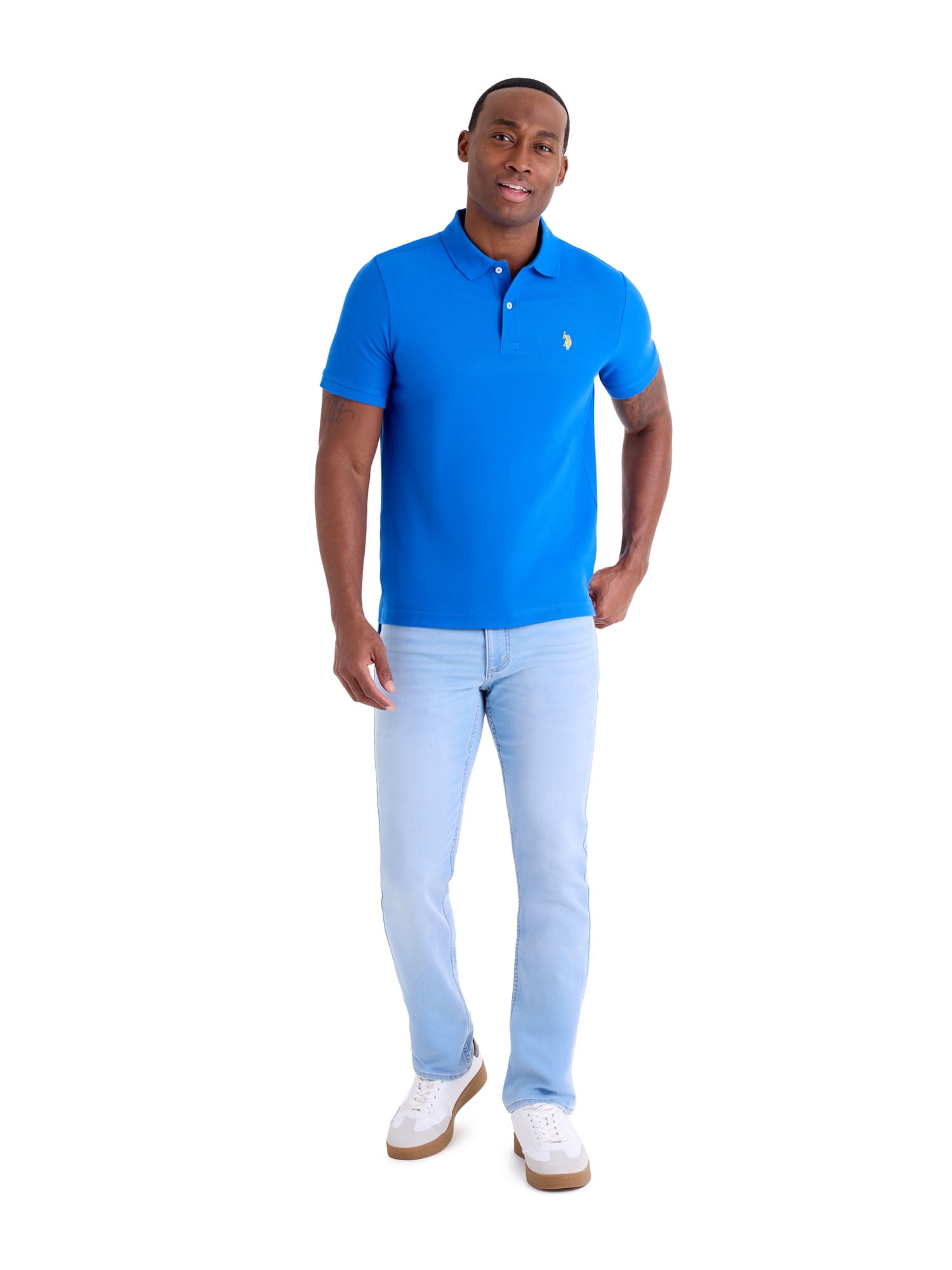 U.S. Polo Assn. Men's Slim Straight Knit Denim Jean