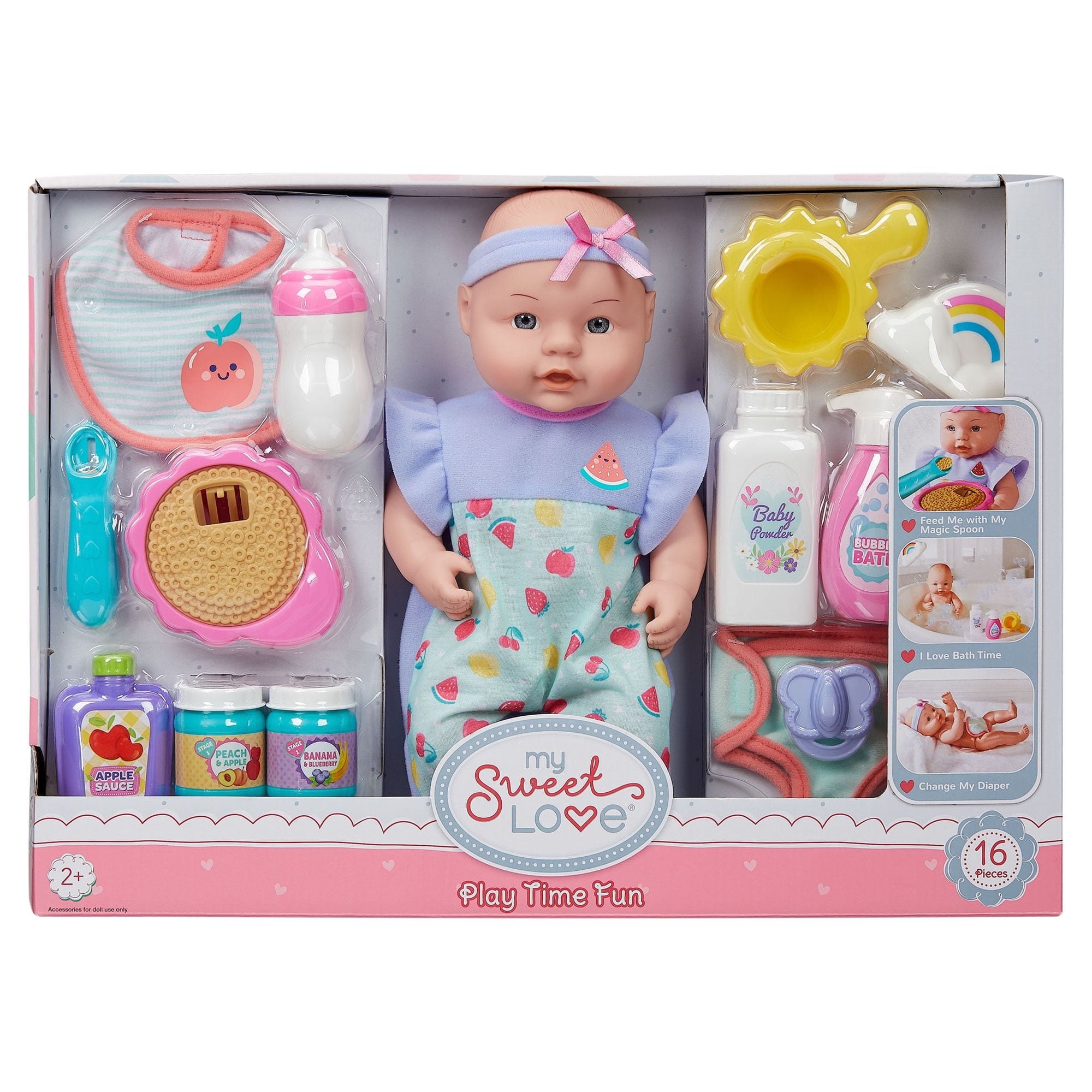 My Sweet Love 12.5 Play with Me Play Set, 16 Pieces Included 