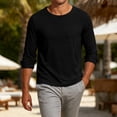 thumbnail image 3 of zbxnLI Long Sleeve T Shirts for Men Comfy Workout Athletic Tee Tops with Pockets Comfort Breathable Soft Tshirt, 3 of 7