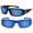 Blue/Open Road Blue, variant on "The Diesel" 2 Pair of Extra Large Polarized Sunglasses for Men with Wide Heads - Blue/Blue